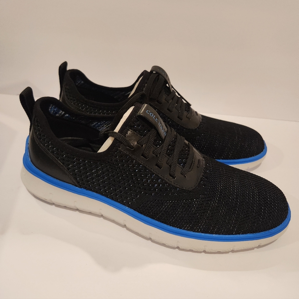 Cole Haan Men's Black and Blue Sneakers Size 10.5
